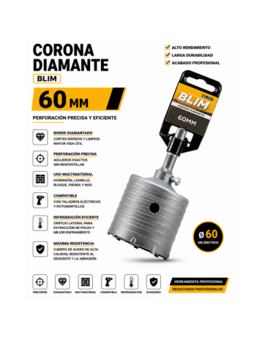 CORONA DIAMANTE 60 MM BLIM