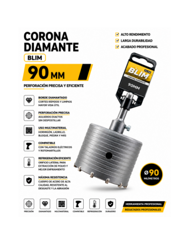 CORONA DIAMANTE 90 MM BLIM