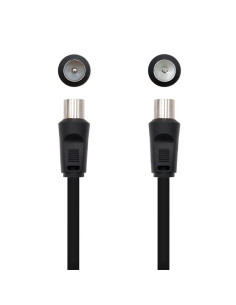 CABLE ANTENA TV 75 OHM M-H 1.8 M NANOCABLE BLACK 2