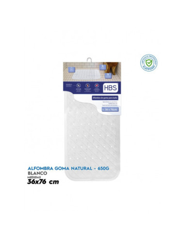 ALFOMBRA GOMA NATURAL - 650G BLANCO HBS