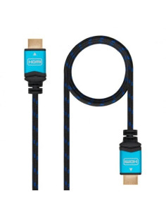 CABLE HDMI V2.0 ALTA VELOCIDAD 4K 60HZ 18GBPS NANOCABLE 7M TRENZADO
