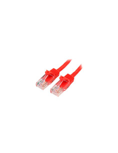 StarTech.com Cable de Red de 0,5m Rojo Cat5e Ethernet RJ45 sin