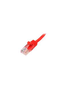 StarTech.com Cable de Red de 0,5m Rojo Cat5e Ethernet RJ45 sin 2