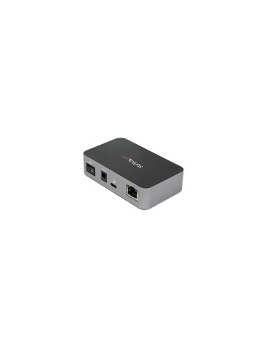 StarTech.com Hub USB-C de 3 Puertos con Puerto de Red Ethernet - 10Gb