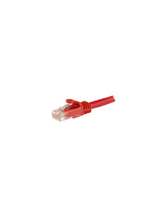 StarTech.com Cable de 1m Rojo de Red Gigabit Cat6 Ethernet RJ45 sin 2