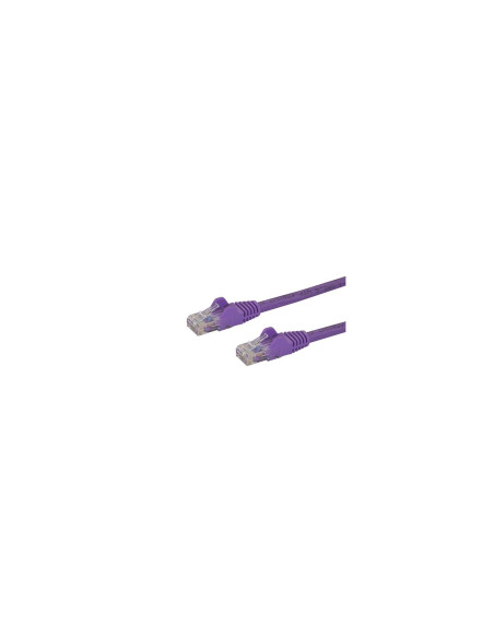 StarTech.com Cable de Red de 0,5m Púrpura Cat6 UTP Ethernet Gigabit
