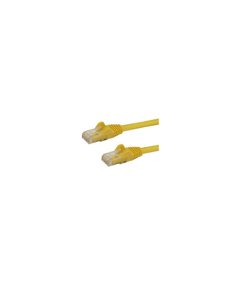 StarTech.com Cable de Red de 0,5m Amarillo Cat6 UTP Ethernet Gigabit