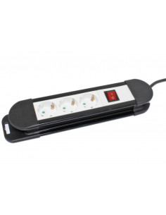 BASE MULTIPLE 3 TOMAS CON INTERRUPTOR MADER