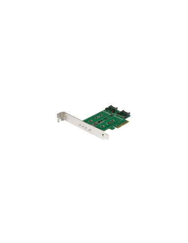 StarTech.com Tarjeta Adaptadora PCI Express 3.0 de 3 Puertos M.2 para