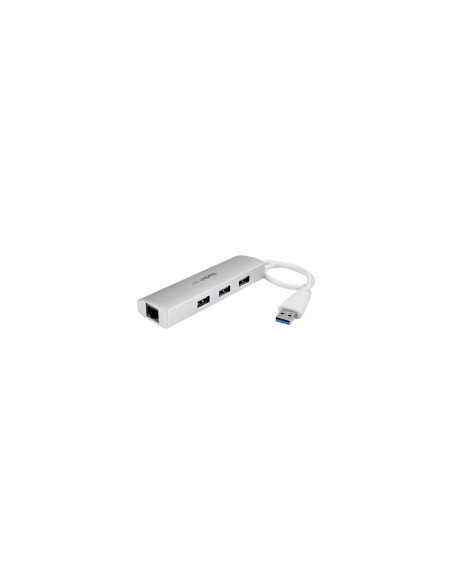StarTech.com Hub Concentrador de 3 Puertos USB 3.0 con Adaptador de