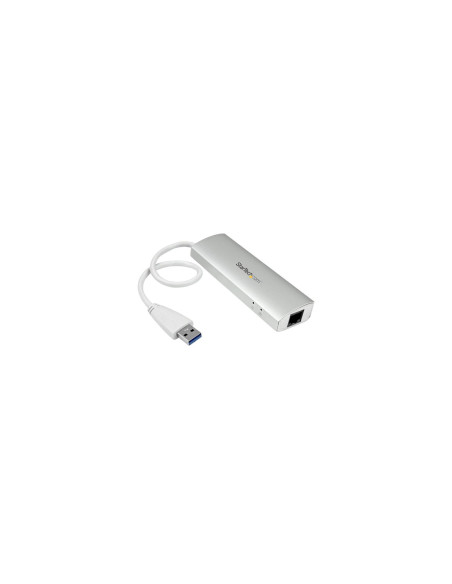 StarTech.com Hub Concentrador de 3 Puertos USB 3.0 con Adaptador de