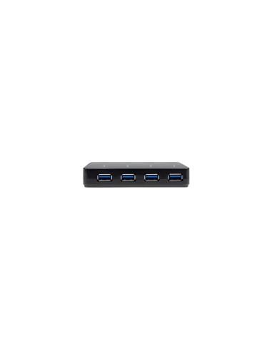 StarTech.com Concentrador USB 3.0 de 4 Puertos - Ladrón con Puertos