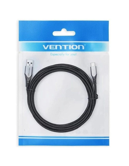 CABLE USB-A 2.0 VENTION TIPO USB-A/M - USB-C/M 0.25M BLACK
