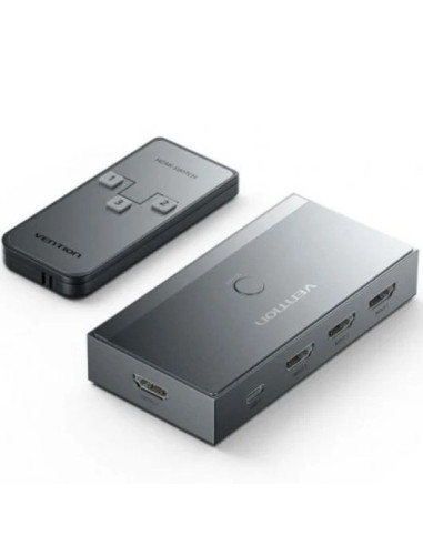 SWITCH CONMUTADOR VENTION HDMI 2.1 8K HDMI/H - 3XHDMI/H GREY