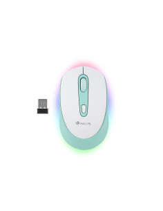 Ratón NGS SMOG MINT-RB Ambidextro RF inalámbrica + Bluetooth Í“ptico