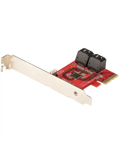 StarTech.com Tarjeta PCIe Controladora SATA de 4 Puertos - Tarjeta de