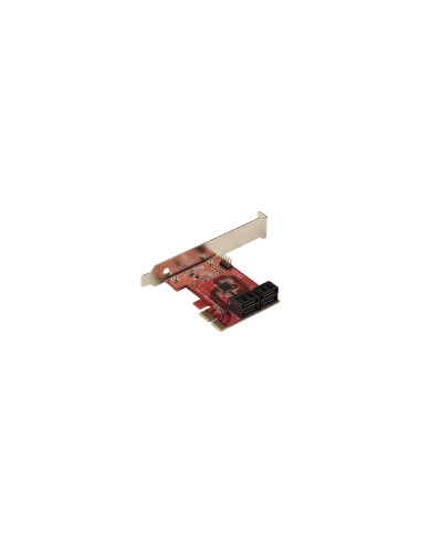 StarTech.com Tarjeta PCIe Controladora SATA de 4 Puertos - Tarjeta de