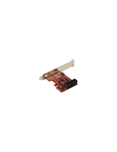 StarTech.com Tarjeta PCIe Controladora SATA de 4 Puertos - Tarjeta de