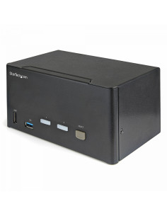StarTech.com Switch Conmutador KVM de 2 Puertos DisplayPort 4K para 3