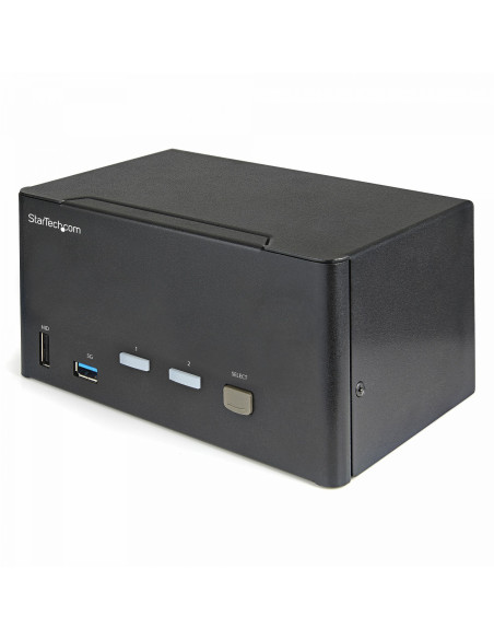 StarTech.com Switch Conmutador KVM de 2 Puertos DisplayPort 4K para 3