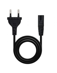 CABLE ALIMENTACION FORMA 8 NANOCABLE 3M CEE7/16 MACHO - C7 HEMBRA BLACK