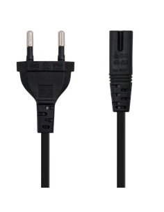 CABLE ALIMENTACION FORMA 8 NANOCABLE 3M CEE7/16 MACHO - C7 HEMBRA BLACK 2