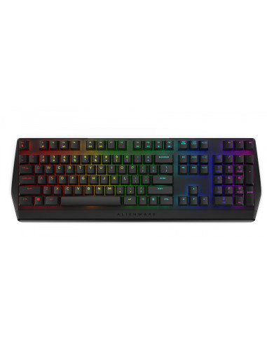 Alienware AW410K teclado USB QZERTY Internacional de EE.UU. Negro