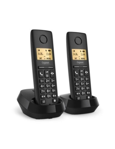 TELEFONO GIGASET BASIC 100 BLACK DUO