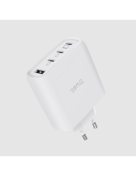 CARGADOR TRUST MAXO 3XUSB-C 1XUSB-A 65W + CABLE USB-C 2M WHITE