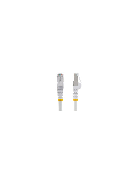 StarTech.com Cable de 7,5m de Red Ethernet CAT6a - Blanco - Low Smoke