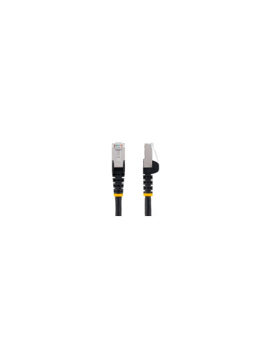 StarTech.com Cable de 0,5m de Red Ethernet CAT6a - Negro - Low Smoke
