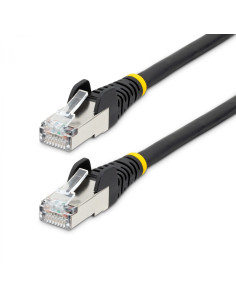 StarTech.com Cable de 7,5m de Red Ethernet CAT6a - Negro - Low Smoke
