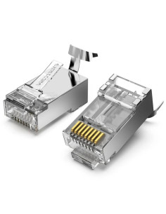 CONECTOR BOLSA 10UD RJ45 VENTION MACHO CAT7 FTP