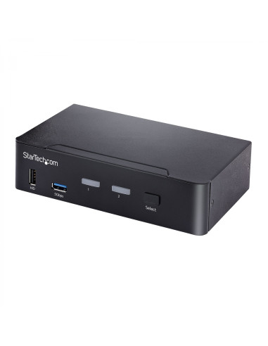 StarTech.com Switch Conmutador KVM USB C Tipo C, KVM de 2 puertos