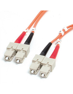 StarTech.com FIBSCSC2 cable de fibra optica 2 m SC OM1 Naranja