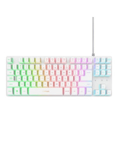 TECLADO TRUST GXT 833W THADO TKL GAMING USB RGB WHITE
