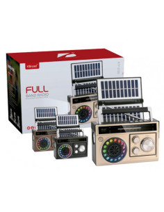 RADIO SOLAR - ALTAVOZ BT | USB | TF | LINEIN | FM | AM | SW | RGB GENX