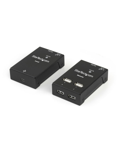 StarTech.com Extensor Alargador USB 2.0 de 4 Puertos por Cable Cat5 o