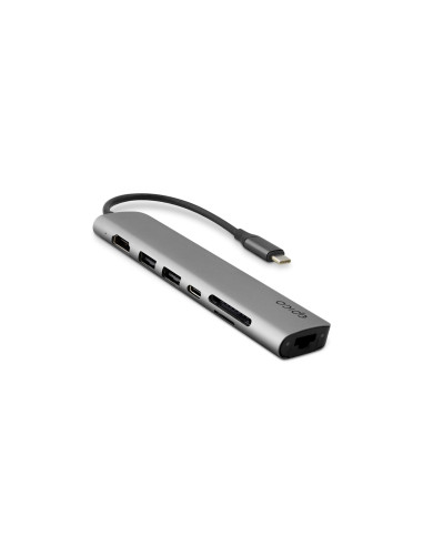 Epico 9915112100071 hub de interfaz USB Tipo C 5000 Mbit/s Gris
