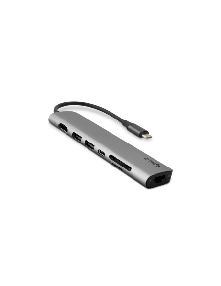 Epico 9915112100071 hub de interfaz USB Tipo C 5000 Mbit/s Gris