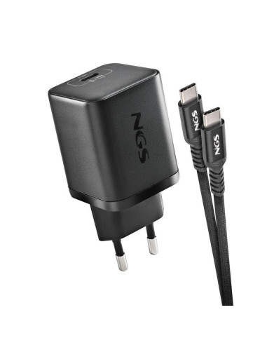 CARGADOR DE PORTATIL HP NGS BUD GAN USB-C 65W 8 CONECTORES + CABLE 1.5M USB-C BLACK