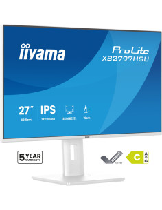 iiyama ProLite XB2797HSU-W1 pantalla para PC 68,6 cm (27") 1920 x 1080 Pixeles Full HD LED Blanco