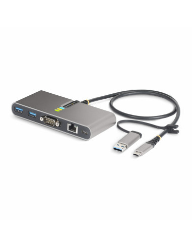 StarTech.com Hub Ladrón USB-C de 2 Puertos USB-A de 5Gbps con Red