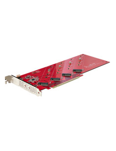 StarTech.com QUAD-M2-PCIE-CARD-B tarjeta y adaptador de interfaz