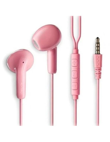 AURICULARES + MICROFONO NGS DRIFT IN EAR JACK 3,5MM PINK