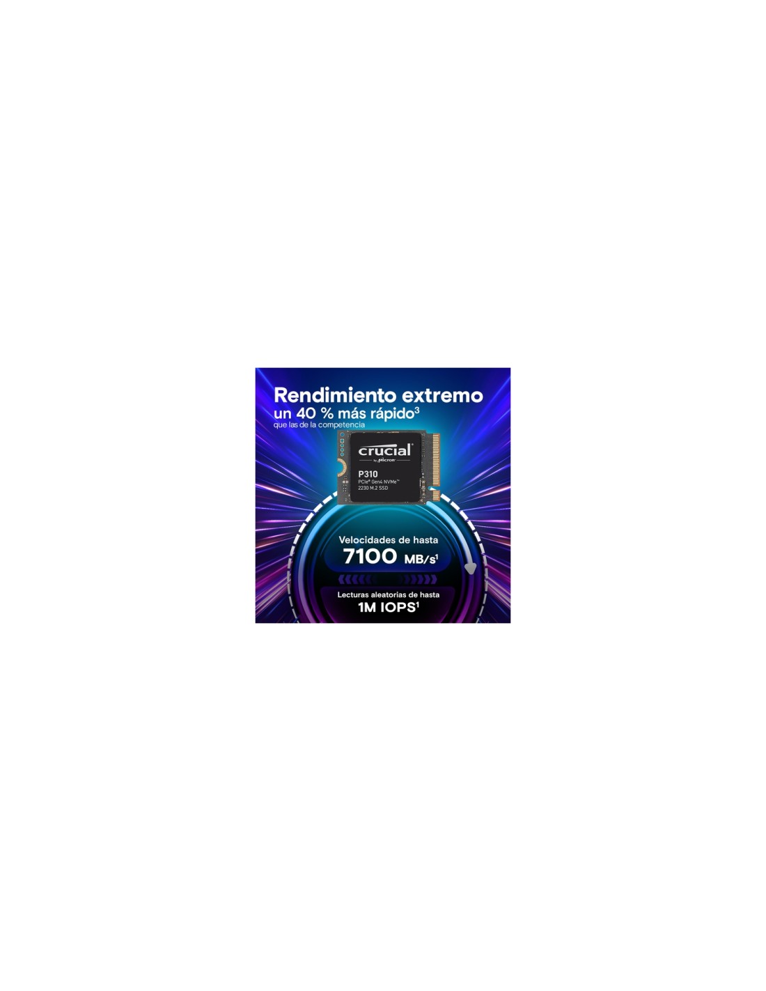 Crucial P310 2TB PCIe Gen4 NVMe 2230 M.2 SSD