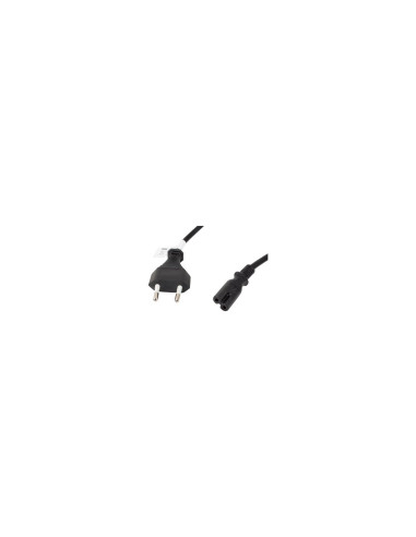 Lanberg CA-C7CA-11CC-0018-BK cable de transmisión Negro 1,8 m C7 acoplador CEE7/16