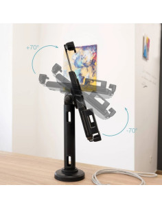 SOPORTE SOBREMESA TOOQ ANTIRROBO AJUSTABLE PARA TABLET 7.9-10.5 BLACK 2