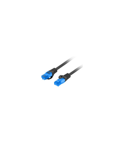 Lanberg PCF6A-10CC-0300-BK cable de red Negro 3 m Cat6a S/FTP (S-STP)