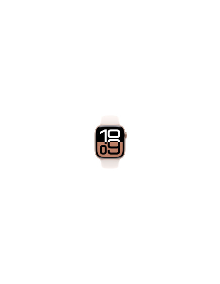 Apple Watch Series 10 OLED 42 mm Digital 374 x 446 Pixeles Pantalla táctil 4G Oro rosa Wifi GPS (satélite)